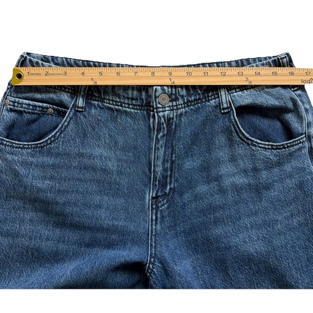 Sincerely Jules Wide Leg Jeans Women 11/30 Frayed Distressed Hem Baggy Loose Fit - Picture 5 of 10